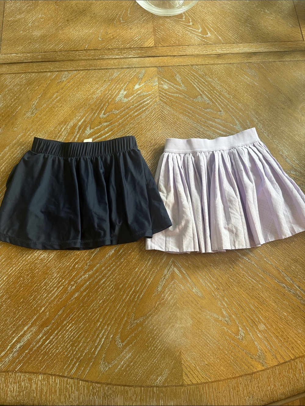 Two Girls' Tennis Skorts Bundle - Navy and Light Lavender